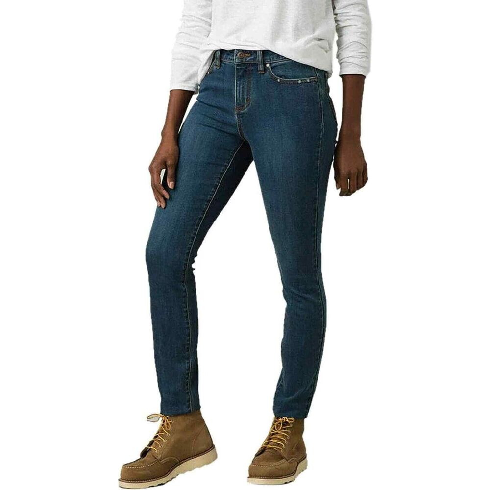 PrAna Sienna Jeans True Blue 5 Pockets Size 6/28 Organic Cotton #1961821 NWT
